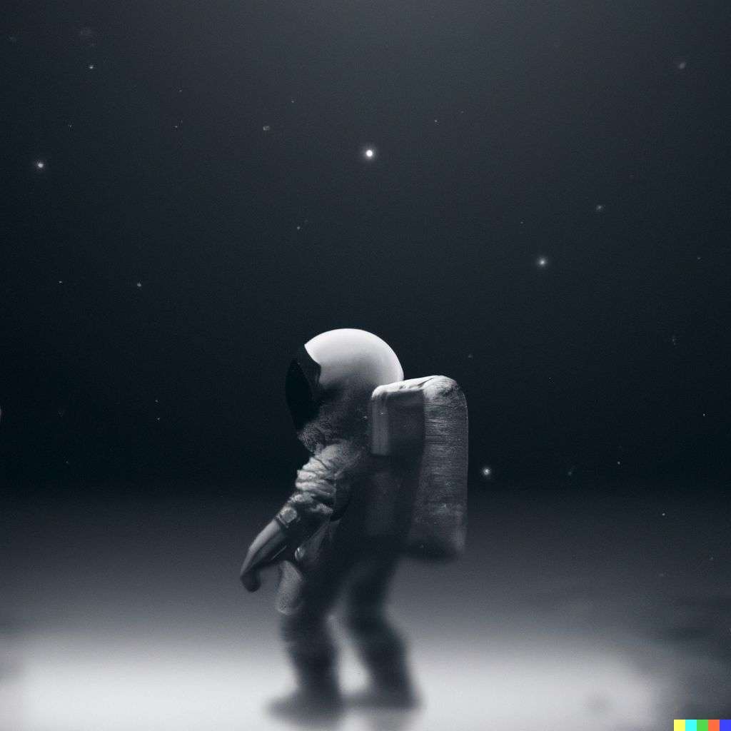 an astronaut, digital art, depth effects